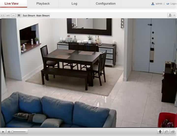 Access Hikvision camera via the Web-browser