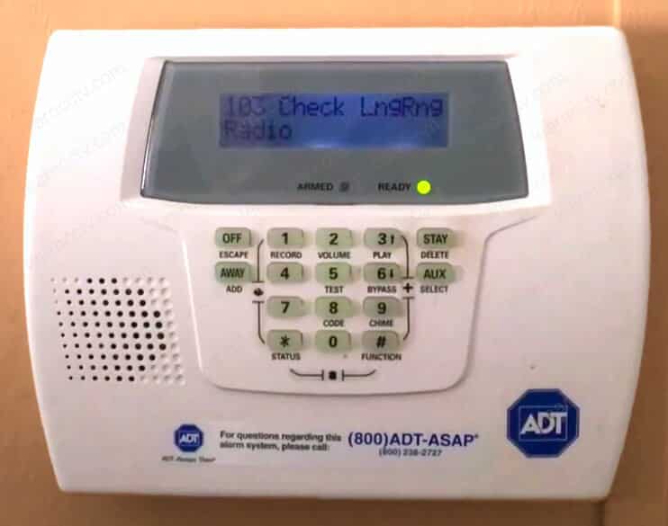 ADT Error code 103