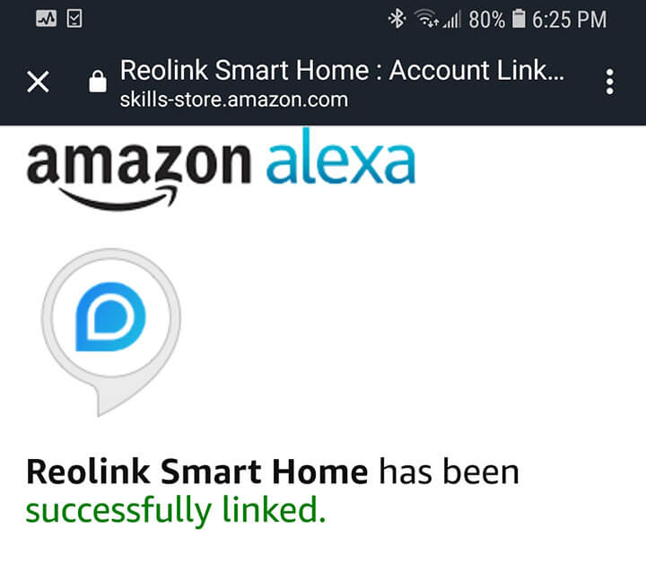 Alexa and Reoling Successfully Linked