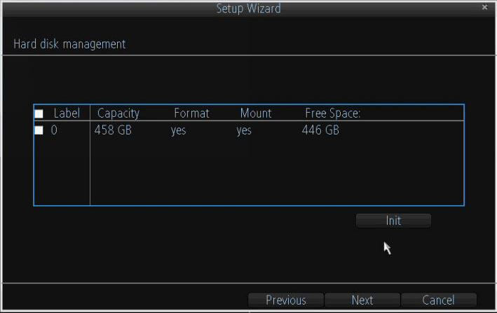 Amcrest 960 H Format Hard Drive Menu