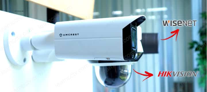 Amcrest Hikvision and Samsung cameras