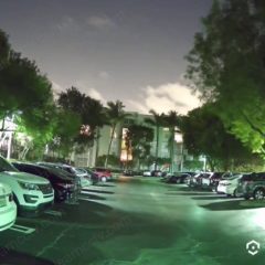 Amcrest Night-Color Camera on a darkparking loot