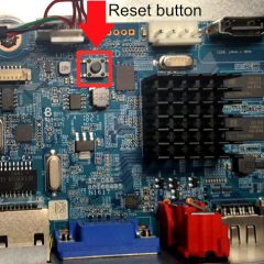 Amcrest NVR Reset button