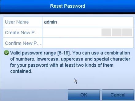 new password