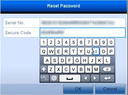 Annke reset screen code