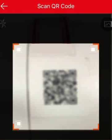 App config add device QR code