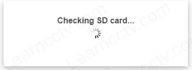 Axis camera checking SD card