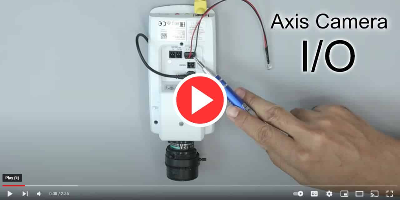 Axis camera IO Video