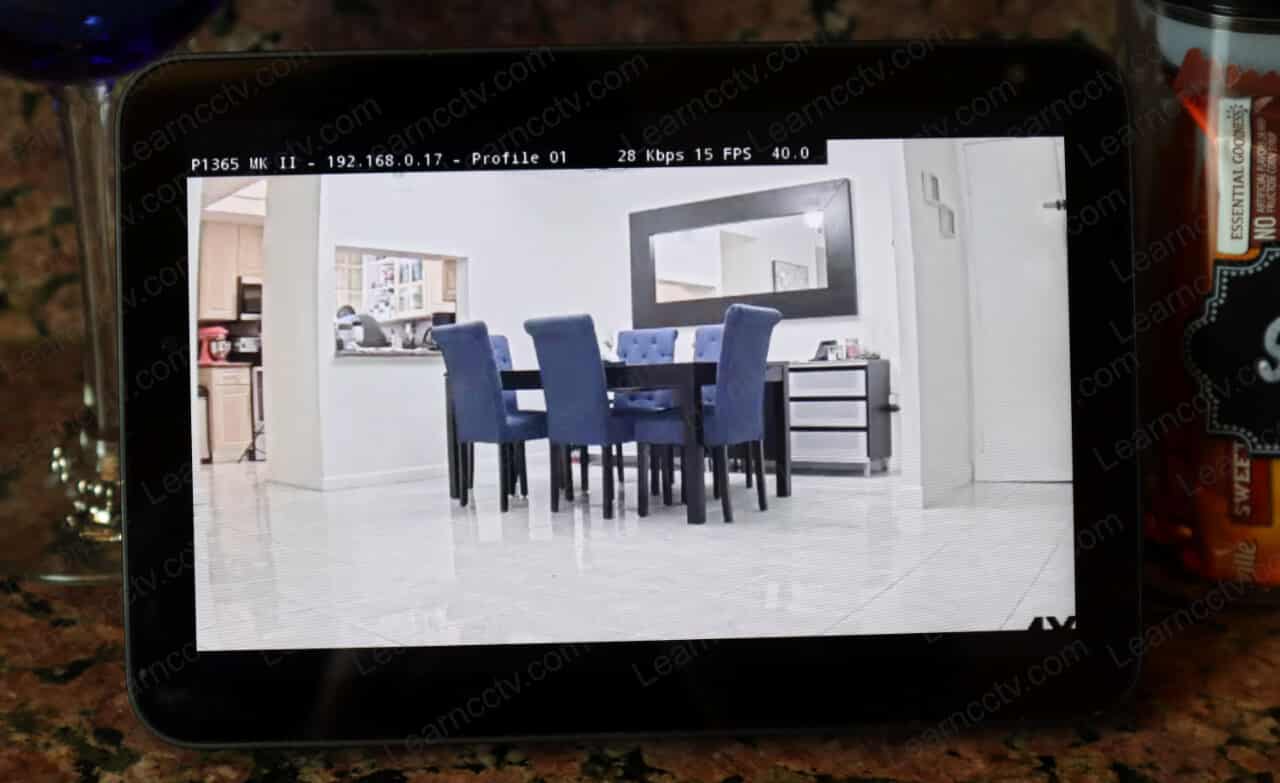 Axis camera on Echo Show Full Screen