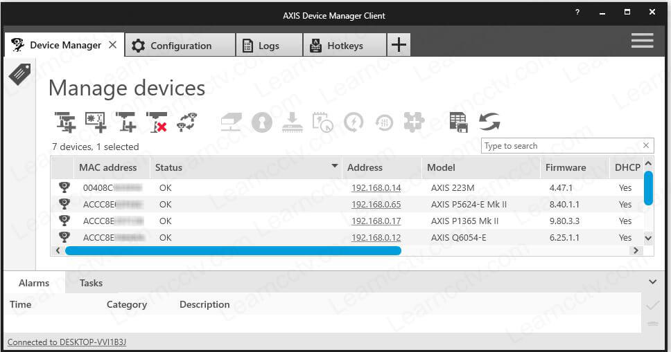 Axis Device Manager