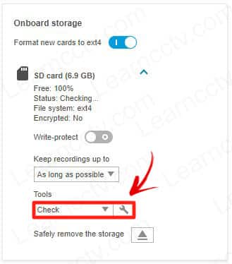 Axis SD Card check tool