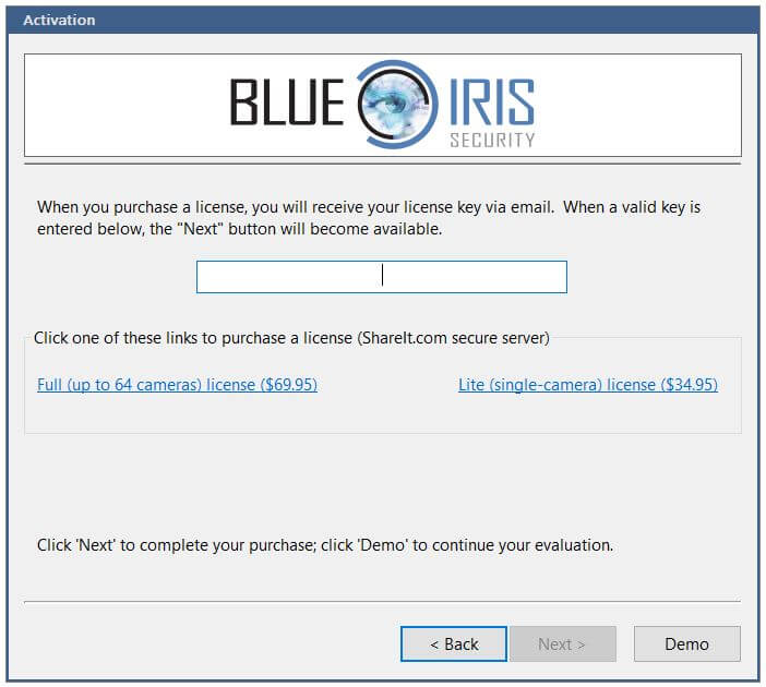 Blue Iris Software Activation 02