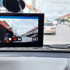 close-up dashcam