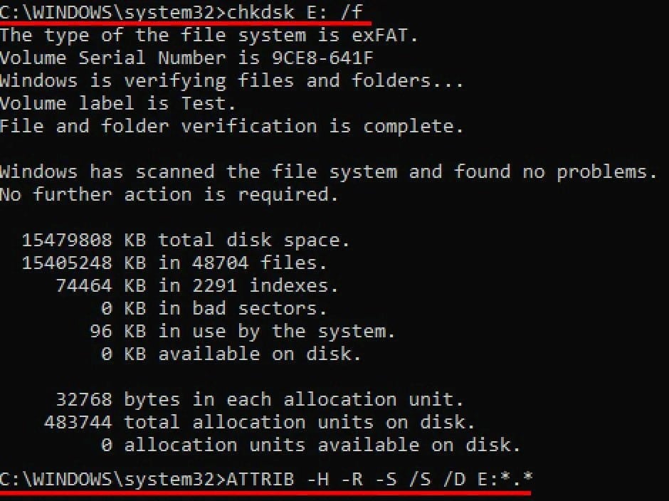 Data Recovery Command Line