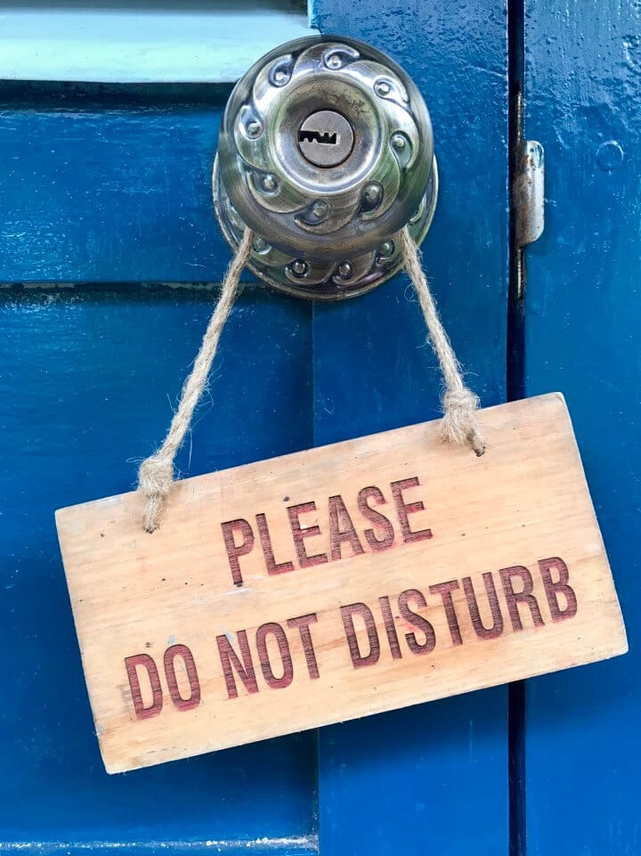 Do not disturb