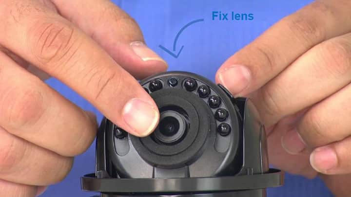 Dome camera with fixed lens