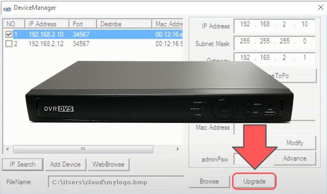 DVR Boot Logo changer software