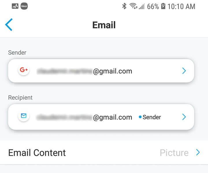 Email configuration