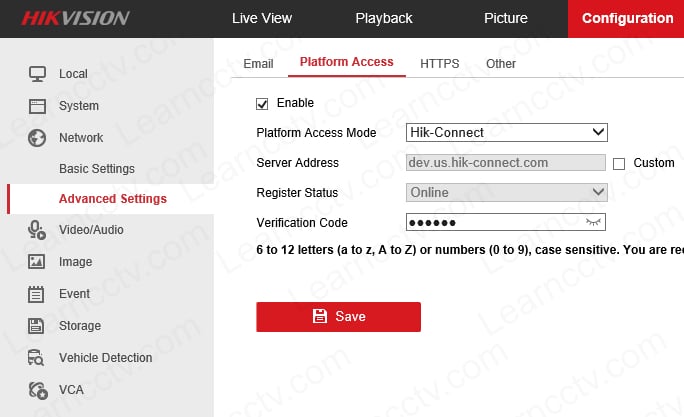 Enable Hik-Connect in the device