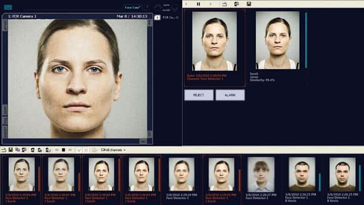 Face recognition software