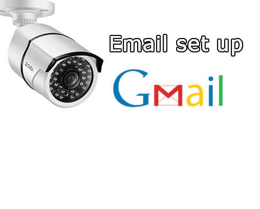 Gmail settings for IP cameras