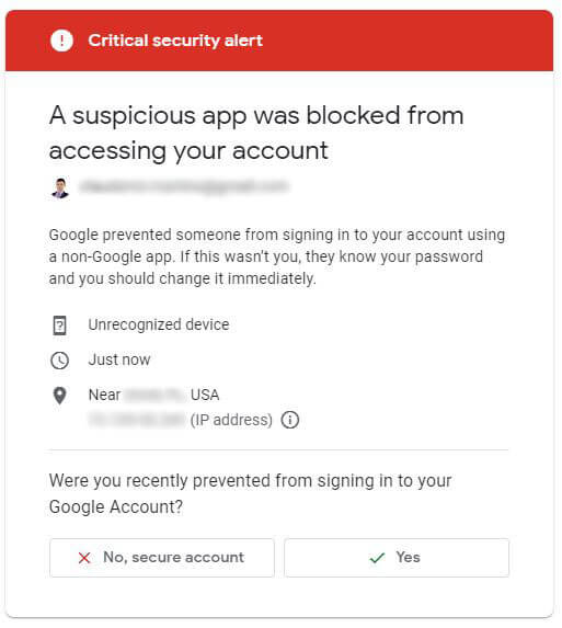 Google security check