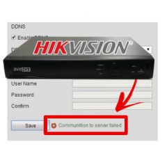 Hikvision communication to the server failed solved