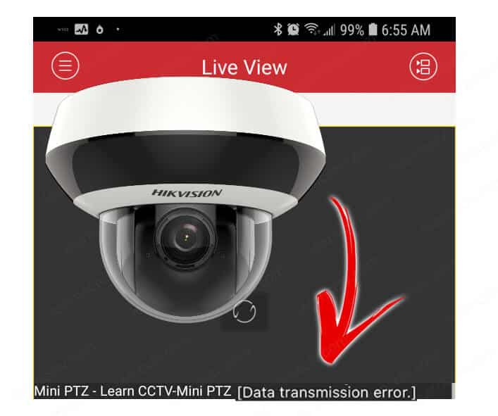 Hikvision data transmission error solved