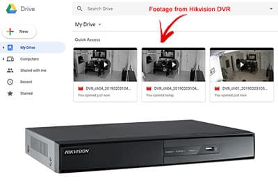 Hikvision DVR Google Drive Recording Setup