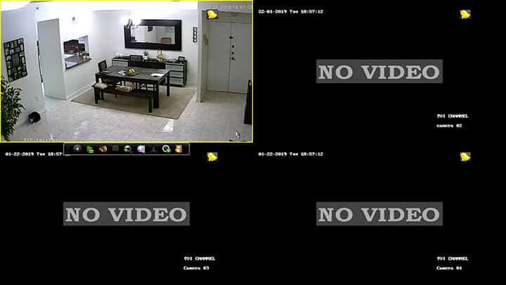 Hikvision DVR Main Screen