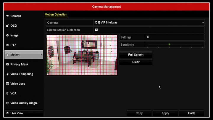 Hikvision DVR Motion Detection