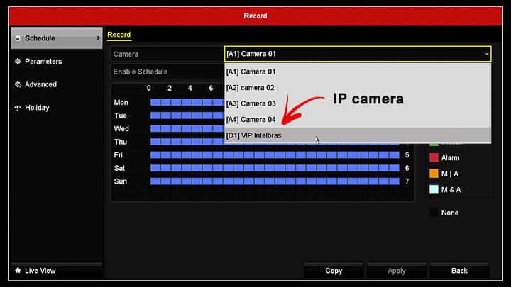 Hikvision DVR Record Menu