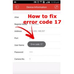 How to fix error code 17