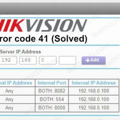 hikvision error code 41 solved