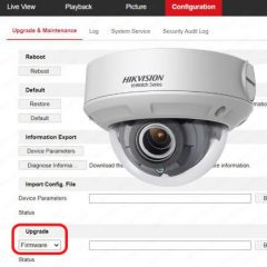 Hikvision firmware upgrade error