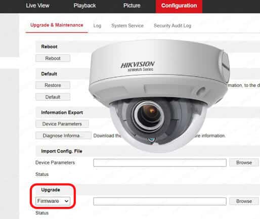 Hikvision firmware upgrade error