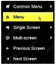 Hikvision Floating Menu