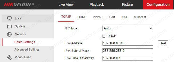 Hikvision IP Address