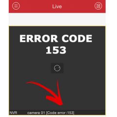 Hikvision iVMS-4500 error code 153