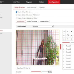 Hikvision NVR enable motion detection