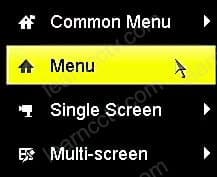 Hikvision NVR floating menu