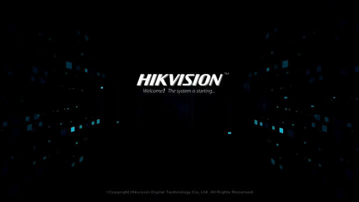 Hikvision NVR initial screen