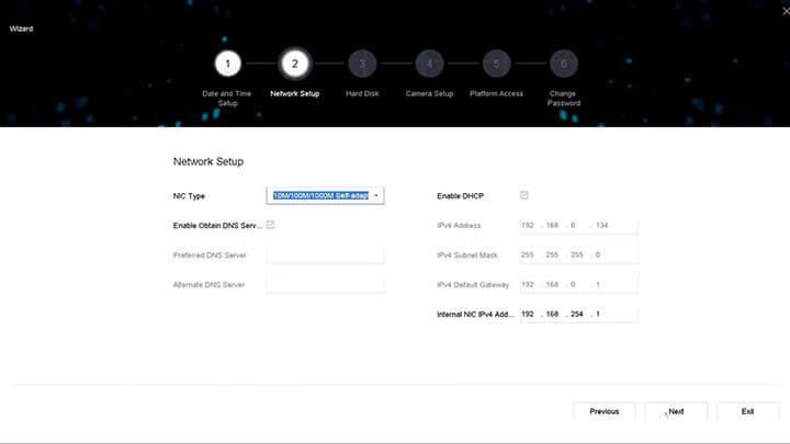 Hikvision NVR wizard 02 NIC