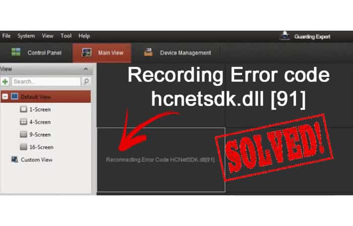 Hikvision Reconnecting error code 91