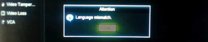 Hikvision Upgrade Failure Language Mismatch