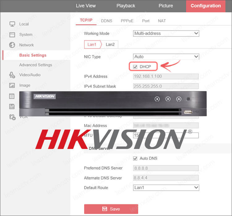 How to Enable DHCP on Hikvision DVR