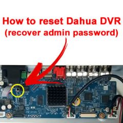 How to reset Dahua DVR password