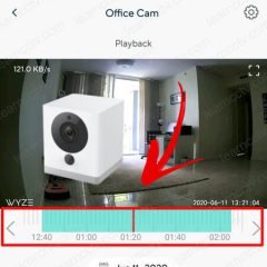 How to use the Wyze Cam Playback