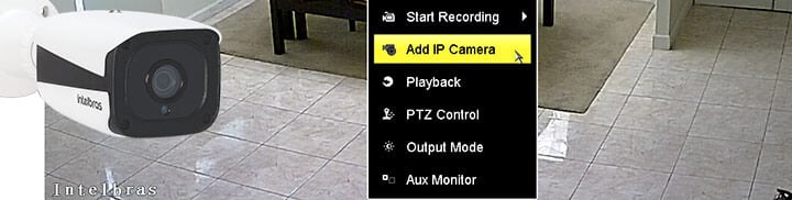 IP camera and Hikvision DVR Menu