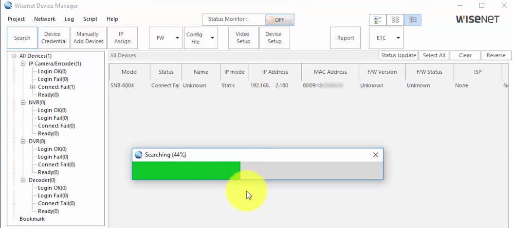 IP security camera search tool